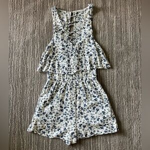 American Eagle Floral Romper